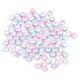 thumbnail image 1 of 50/100/200 / 500 Uds. sueltas de plástico para enhebrar espaciadoras artesanales 6mm rosa púrpura azul Zulema Perlas sueltas de perlas de imitación, 1 of 7