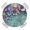 Purple SlateBlue Teal, variant on Christmas Tree Round Tablecloth for 45-54 Inch Tables,Fitted Table Cover with Elastic Edge,Xmas Tree Winter Snowflake Grey Rustic Waterproof Outdoor Table Cloth Protector for Patio Garden Dinner