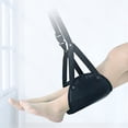 thumbnail image 4 of Office Foot Rest Portable Travel Foot Hammock Airplane Footrest Adjustable under Desk Leg Rest Sling, 4 of 8