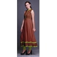 thumbnail image 3 of Bimba Brique Rouge2 Damas Indien Kurti Longue pour Femmes Tenue de Fête Imprimée Sans Manches Robe Anarkali Kurti XXX-Large, 3 of 6