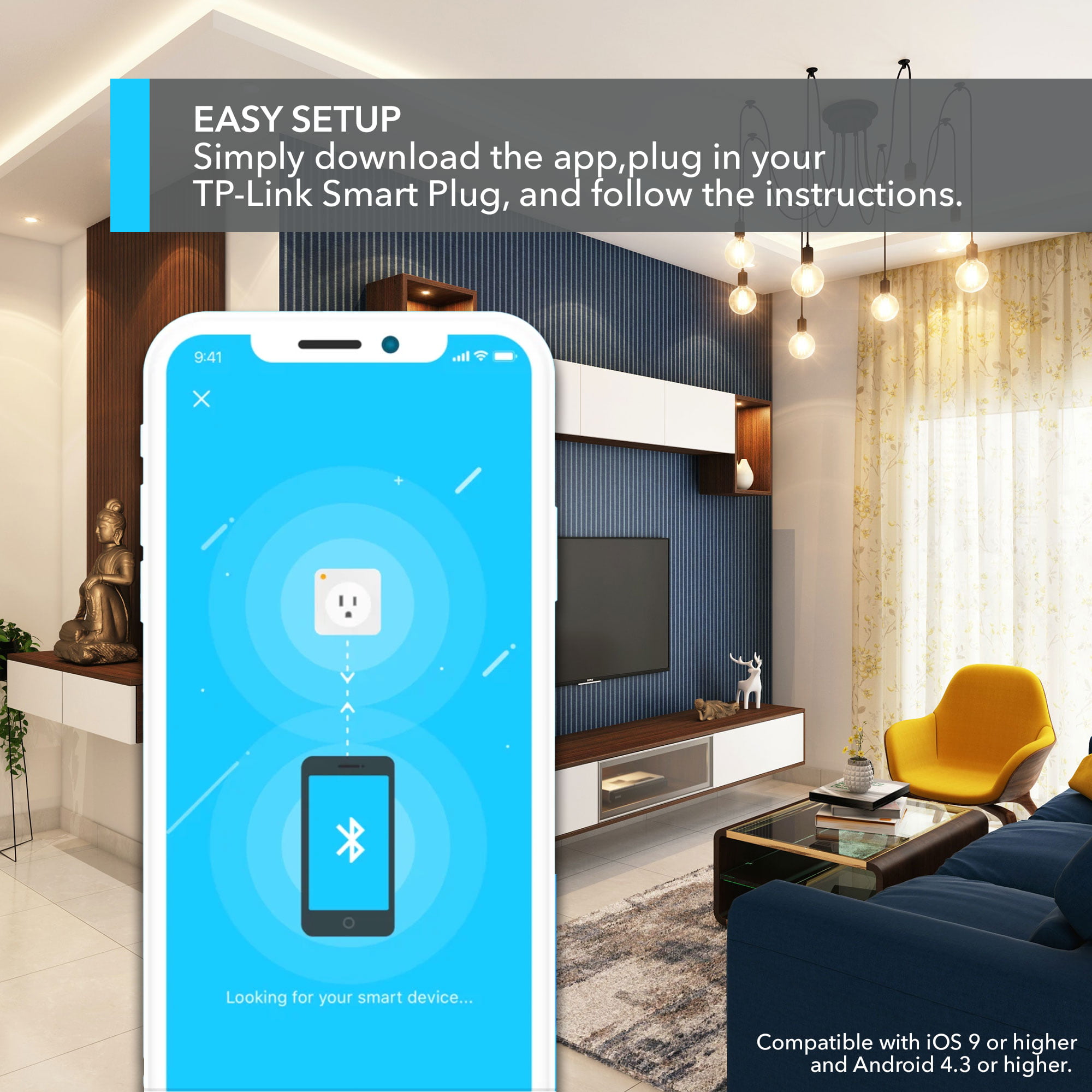 TP-Link Tapo Smart Plug Wifi Outlet Works with Alexa Echo - 4 Pack