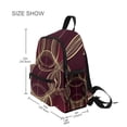 thumbnail image 3 of FORMRS School Backpack with Front Zippered Pocket 12" Student Travel Daypack, Gold Abstract Pattern, 3 of 6