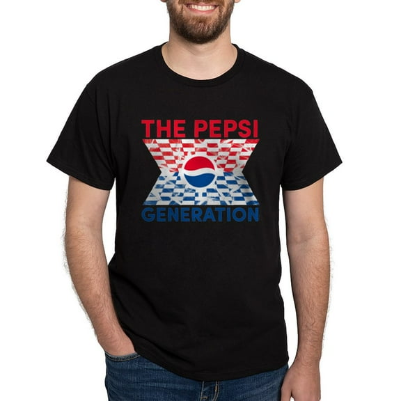 CafePress - Pepsi Generation Checkered T Shirt - Men's Classic Graphic Cotton T-Shirt