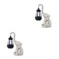 thumbnail image 2 of Transemion Decorative Garden Stones Solar Elephant Garden Decor For Outdoor Sculptures Beautiful Elephant Decor White 2Set, 2 of 6