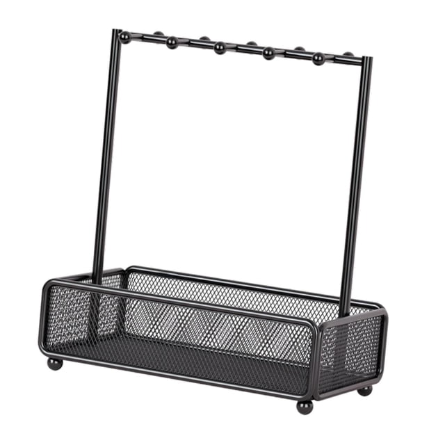 Portapinceles de caligrafía china, soporte para bolígrafos de caligrafía, organizador de escritorio para decoración del hogar, bandeja para llaves, Negro