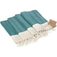 thumbnail image 6 of Smyrna Original Turkish Throw Blanket Herringbone Series  100% Cotton, 60 x 80 Inches  Vintage Boho Throw Blankets for Couch, Sofa, Bed, Farmhouse and Home Decor Petrol,60x80, 6 of 6