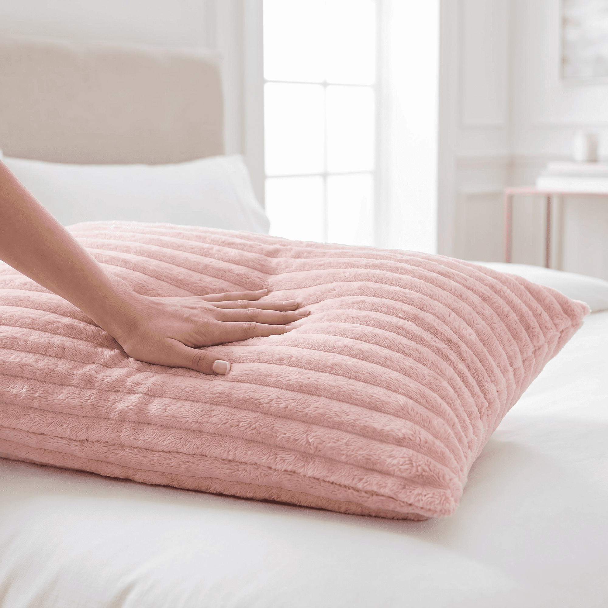 Unique Bargains 2 Pack Polyester Envelope Closure Durable Bedding Pillowcases Pink