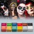 thumbnail image 5 of Joyfy 8 Pcs Halloween Makeup Kit, with Wound Scar Wax,12 Colors Face Paint Palette, Fake Blood for Zombie Vampire Skeleton Cosplay Adult, 5 of 6