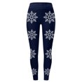 thumbnail image 4 of WILLBEST Leggings de Yoga de Cintura Alta con Estampado de Copos de Nieve Navideños para Mujer, Mallas Elásticas para Entrenamiento Deportivo para Correr Y Fitness Grande, 4 of 4