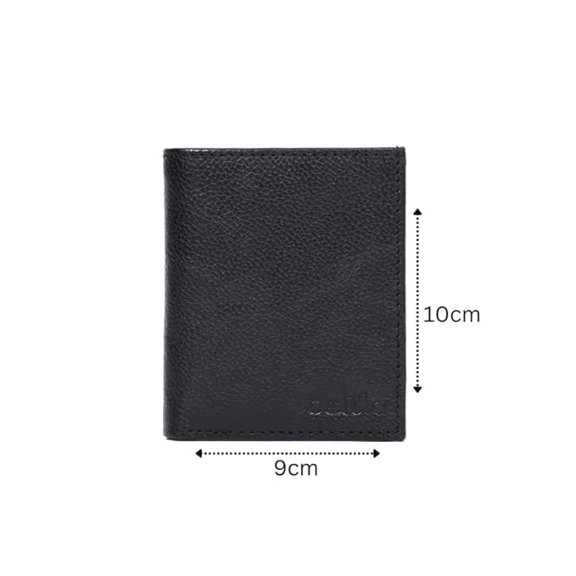 Premium Export Bifold Genuine Leather Wallet with ID Window & Multi Card Slots – Slim & Stylish | RFID Blocking
