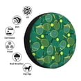 thumbnail image 4 of Susaid Tennis Rackets and Balls Print Tire Covers,Waterproof Anti-UV Snow Sun Rain Tire Covers for RV,Truck, SUV, Trailer, Camper-15 inch, 4 of 6