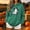Army Green【1】, variant on Naotn Women Drawstring Hooded Pullover Tops Long Sleeve Front Pocket Hoodies Pumpkin Coffee Graphic Loose Fall Casual Shirts