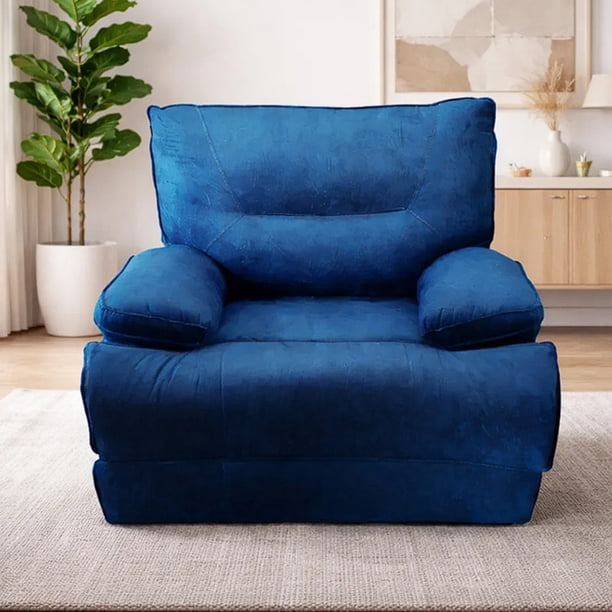 Sillón Reposet Alta Comodidad Moderno Sofá Azul Marino Mastreta Reinicia 21 Muebles