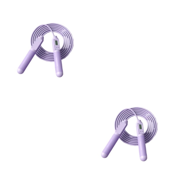 Advancent Reemplazo de cuerda de saltar de PVC Mango antideslizante digital Interior Exterior Funcionamiento silencioso Cuerdas de saltar Type3 NO3