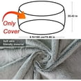 thumbnail image 2 of RAINBEAN Bean Bag Bed Chair Sofa Cover, (Cover only,No Filler) Plush Comfortable Round Soft,Kids Couch Living Room Furniture 6ft SnowGray, 2 of 7