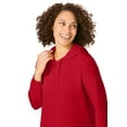 thumbnail image 4 of Woman Within Plus Size Longer-Length Hoodie Sweatshirt., 4 of 4