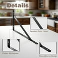 thumbnail image 4 of Heavy Duty Shelf Brackets Triangle Shelving Brackets Right Angle Wall Mounted Shelf Supporters Set of, 4 of 6