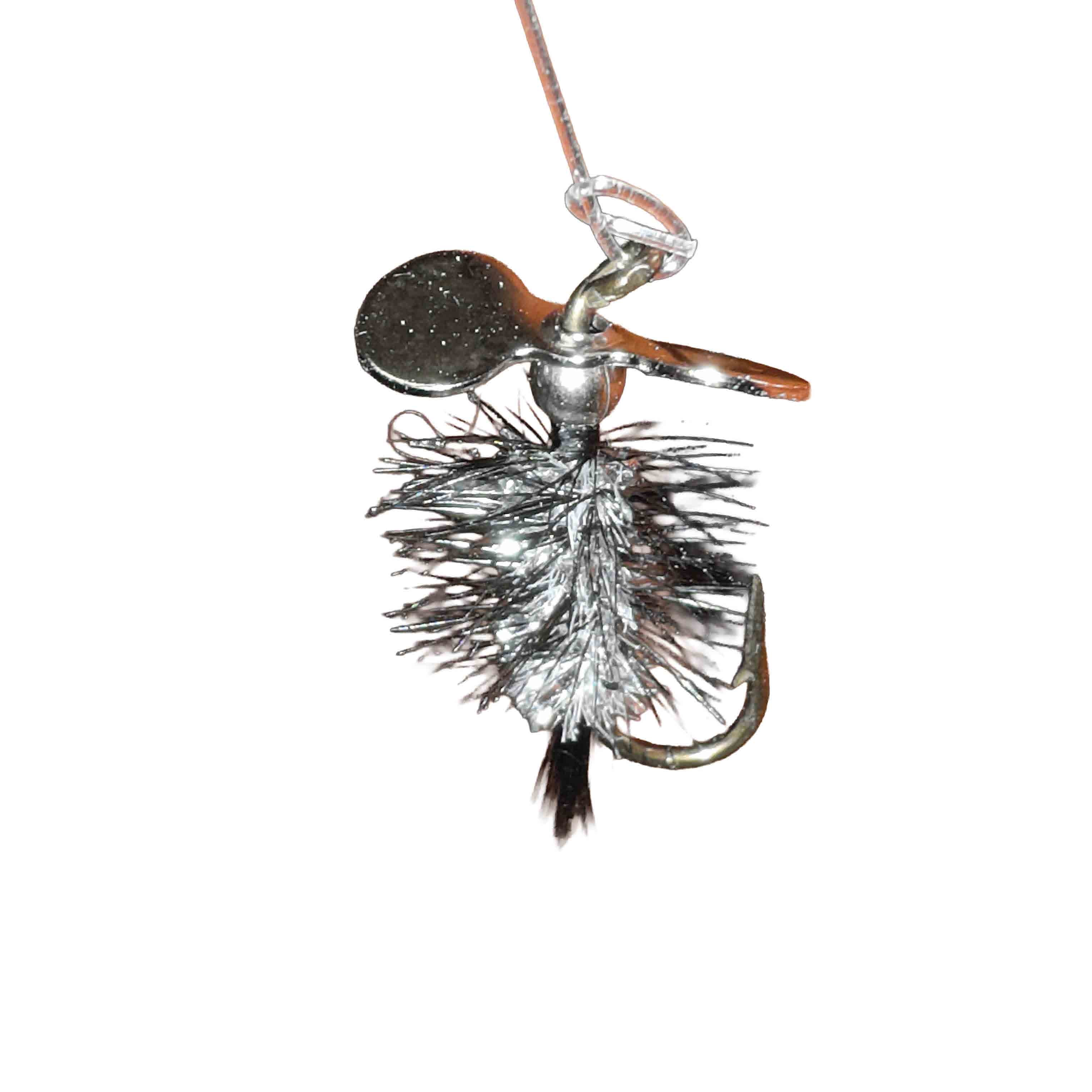 Pistol Pete's Freshwater Fly Fishing Lure for Trout & Panfish, Size 10, Rainbow, 2-pack