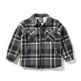 thumbnail image 2 of 1826 Sports Boy's Flannel Shackets with Sherpa Lining, 2 of 2