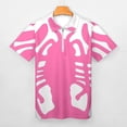 thumbnail image 3 of Pink Lobster Men Zipper T-shirt Summer Casual Short Sleeve T-shirt Top, 3 of 7