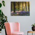 thumbnail image 3 of Chilfamy Purple Flowers, Trees, Sunlight Canvas Wall Art - Home Decor for Living Room, Bedroom, Office - Ready To Hang - Ideal Gift for Multiple Occasions 16x12in, 3 of 6