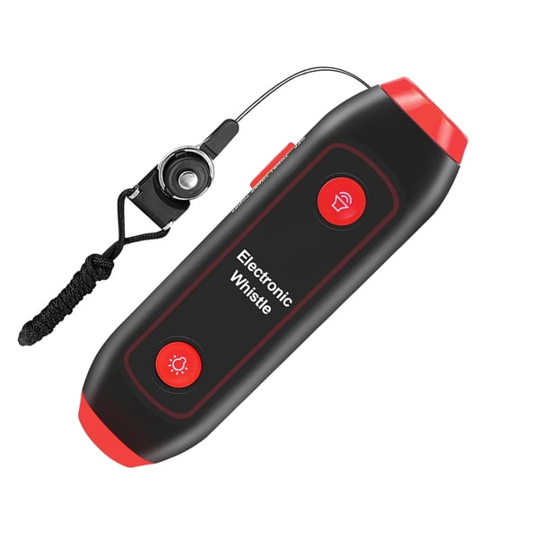 Scienceny Aplicación amplia del ABS y silbido electrónico de gran volumen para emergencias Alegría del silbido de emergencia Artesanía rojo