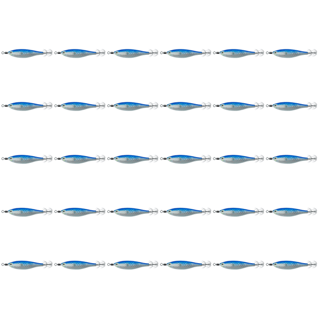 Anzuelo Calamar Luminoso Que Brilla en Cebo para Pesca Nocturna () Azul