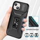 thumbnail image 5 of Funda para GANGXUN iPhone 15 Plus - Soporte metálico, Función magnética, Negro, 5 of 5