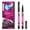 black, variant on Waterproof Smudge-Proof 4 Color Eyeliner Pencil for Cat Eye Goth Halloween Makeup Colorful High-Pigment Eye & Lip Crayon Face Paint Pearl Gloss Finish Punk Gothic Look