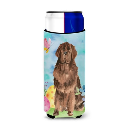 

Carolines Treasures CK1906MUK Easter Eggs Newfoundland Michelob Ultra Hugger for slim cans Slim Can multicolor