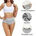 thumbnail image 3 of Hbhpov Women High Waist Briefs Strechy Cotton Underwear, 6 Pack, Size S-3XL, 3 of 6