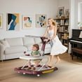 thumbnail image 5 of HDUTNGISN Red 6-in-1 Foldable Baby Walker for 6-24 Months,Bouncer,Tray & Music, 5 of 10