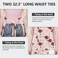 thumbnail image 6 of Pioneer Flower Floral Print Pattern Apron for Women and Men, Cotton Linen Waterproof with Pockets, Adjustable, 33x27 Inch for Kitchen, Gardening, BBQ, Salon, 6 of 6