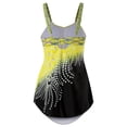 thumbnail image 4 of Toystoory 2021 traje de baño Sexy de piezas para mujer, traje de baño acolchado, traje de baño estampado sin espalda, traje de baño con Traje de baño amarillo XXL, 4 of 6