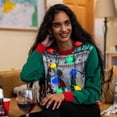 thumbnail image 5 of The Ugly Sweater Co. Ugly Christmas Sweater for Holiday Fun Tacky Unisex Design, Perfect Snug Fit Breathable Crewneck (Emerald, X-Large), 5 of 6