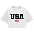 thumbnail image 4 of TSADFHJI Hauts pour Femmes Manches 3/4 Automne 2024 Mode Décontractée Imprimée Col Rond Manches Courtes Chandail T-Shirt S Blanc, 4 of 4