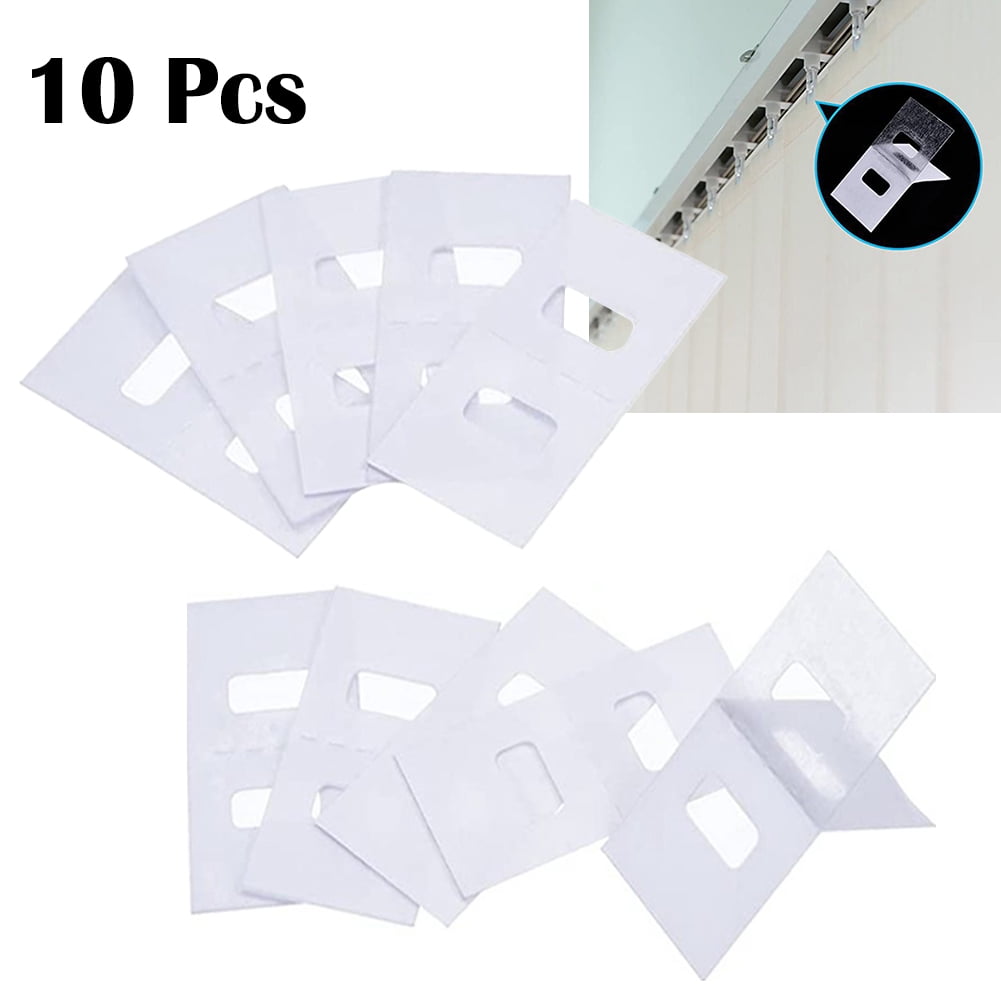 BESHOM Vertical Blind Repair Tabs Transparent Use for Any Color Blind, Set of 10
