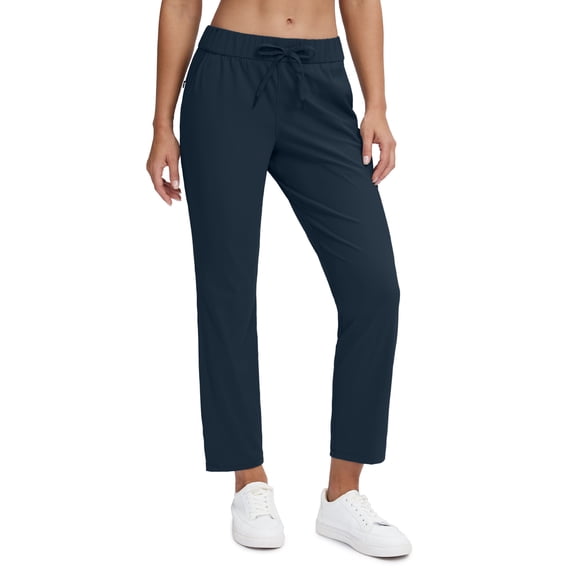 Women's Golf Pants with Pockets Lightweight Travel Pants for Athletic Stretch UPF 50