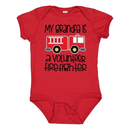 

Inktastic Volunteer Firefighter Grandpa Gift Baby Boy or Baby Girl Bodysuit