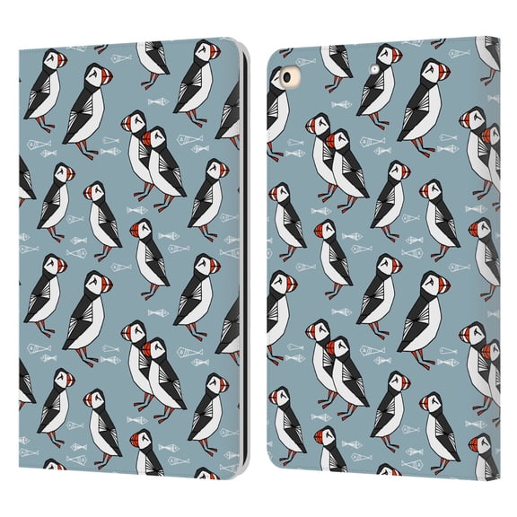 Head Case Designs Officially Licensed Andrea Lauren Design Birds Puffins Leather Book Wallet Case Cover Compatible with Apple iPad 9.7 2017 / iPad 9.7 2018