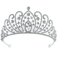 thumbnail image 1 of MasteelfCA Wedding Bride Crown Bridal Rhinestone Crown Birthday Party Tiara Wedding Hair Accessory, 1 of 7