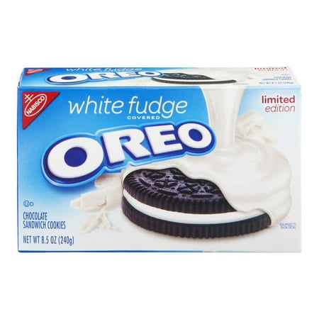Nabisco White Fudge Covered Oreo Cookies, 8.5 OZ