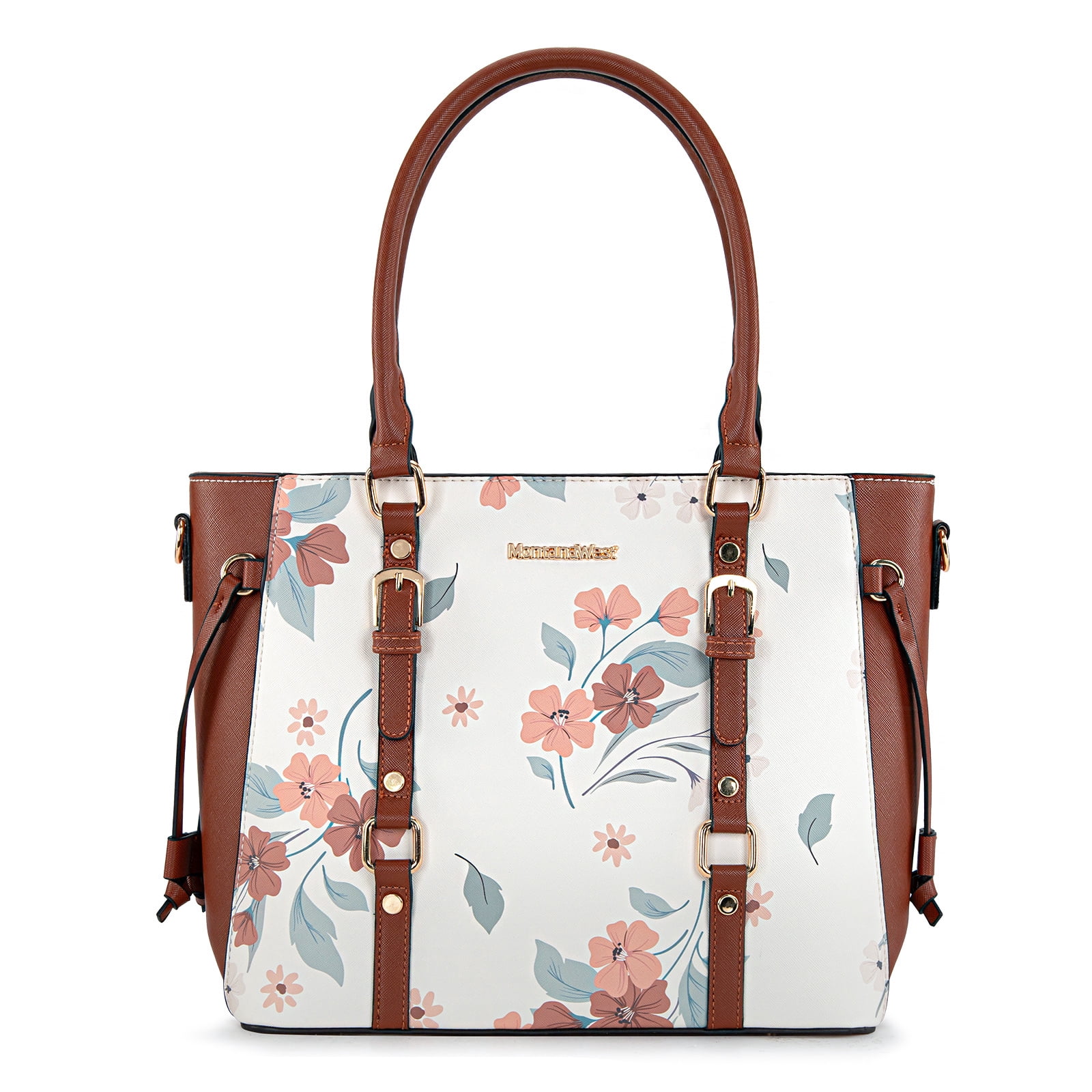 Montana West 3PCS Purses for Women Tote Bag and Wallet Set Shoulder Satchel Handbags, Brown
