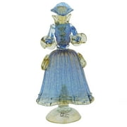 GlassOfVenice Murano Glass Venetian Goldonian Lady - Blue and Gold