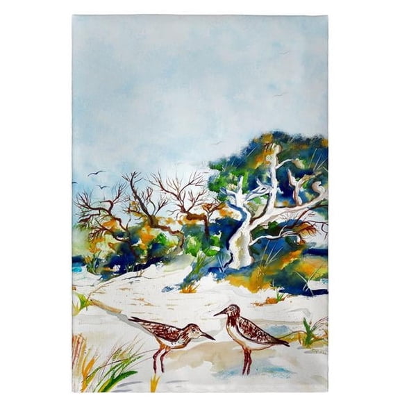 Betsy Drake GT487 Trees & Beach Guest Towel