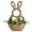 Beige, variant on Handmade Woven Hanging Basket Flower Pot Wall Fence Hanging Planter, Natural Rattan Hanging Storage Basket Nest Storage Container for Home Garden Wall Decoration