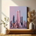 thumbnail image 6 of Abstract Cityscape Oil Painting Canvas Print Wall Art for Living Room Office Hotel Restaurant, 6 of 8