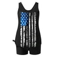 thumbnail image 5 of nerohusy American Flag Tankini Bathing Suit Women,Women's Patriotic Tankini Swimsuit,4th of July Swimsuits for Women 2024 Tummy Control Two Piece Swimsuits Blouson Tankini Top with Boy Shorts,Blue XXL, 5 of 6