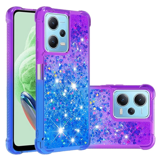 Funda para Xiaomi Redmi Note 12 4G Transparente con Brillos Carcasa Protectora Antigolpes con Glitter Brillante