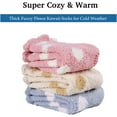 thumbnail image 5 of CHUNTIAN Sox Womens Fuzzy Socks Girls Cute Slipper Socks Funny Fluffy Winter Warm Socks Soft Cozy Plush Indoor Sleep Socks, 5 of 7
